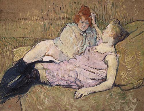 Henri de toulouse-lautrec The Sofa oil painting picture